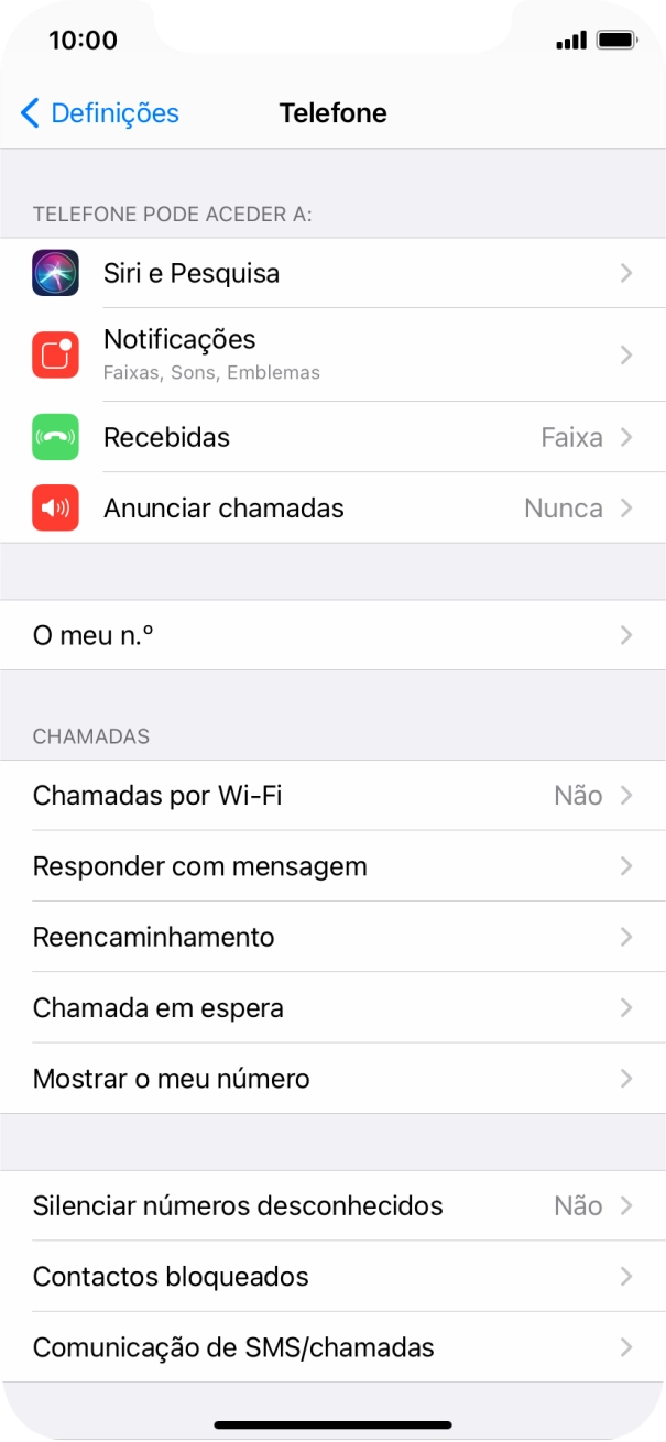 Prima Anunciar chamadas.