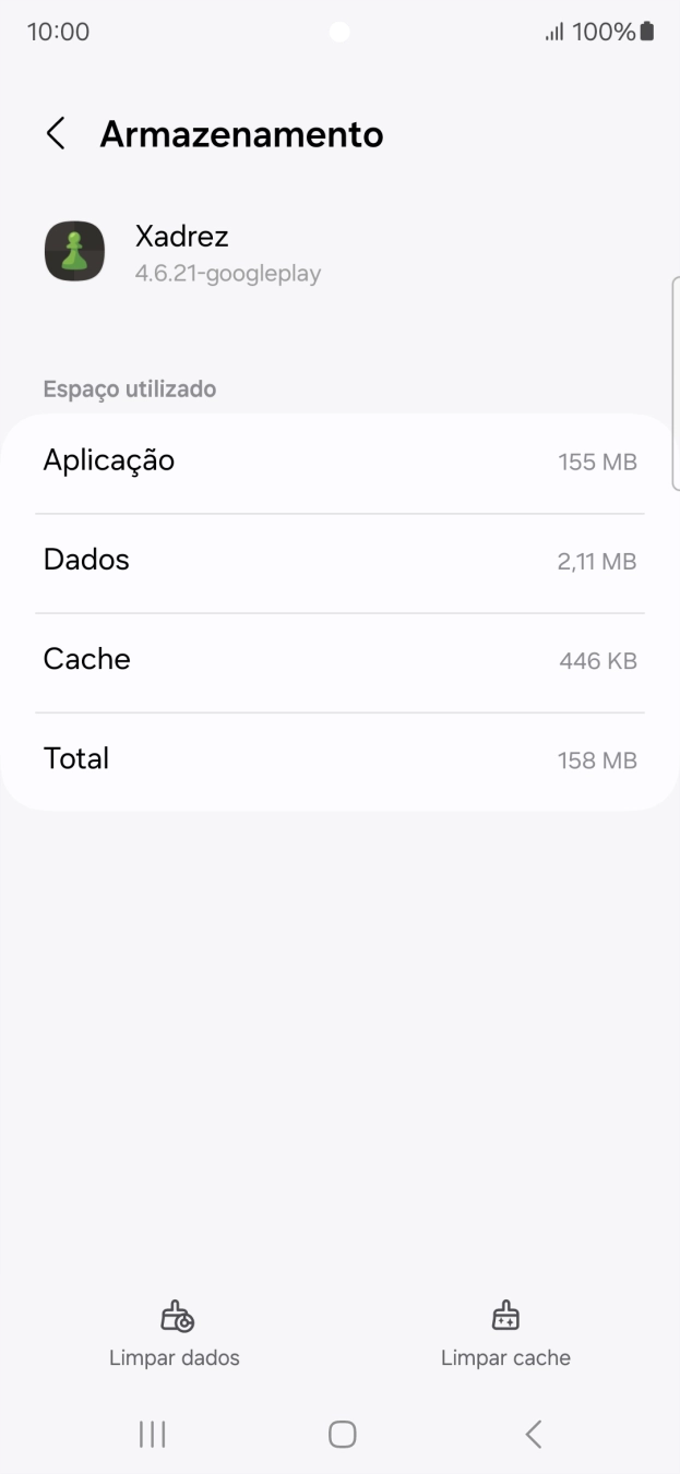 Prima Limpar cache.