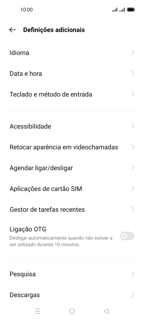Prima Data e hora.