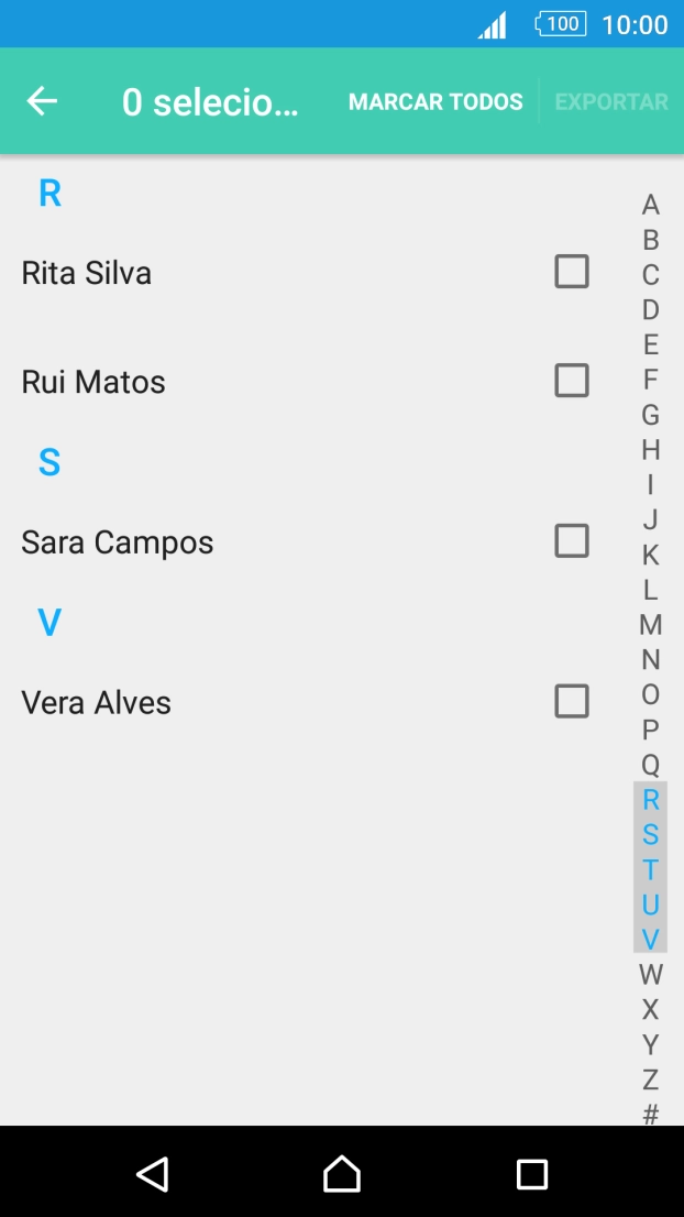 Prima MARCAR TODOS.