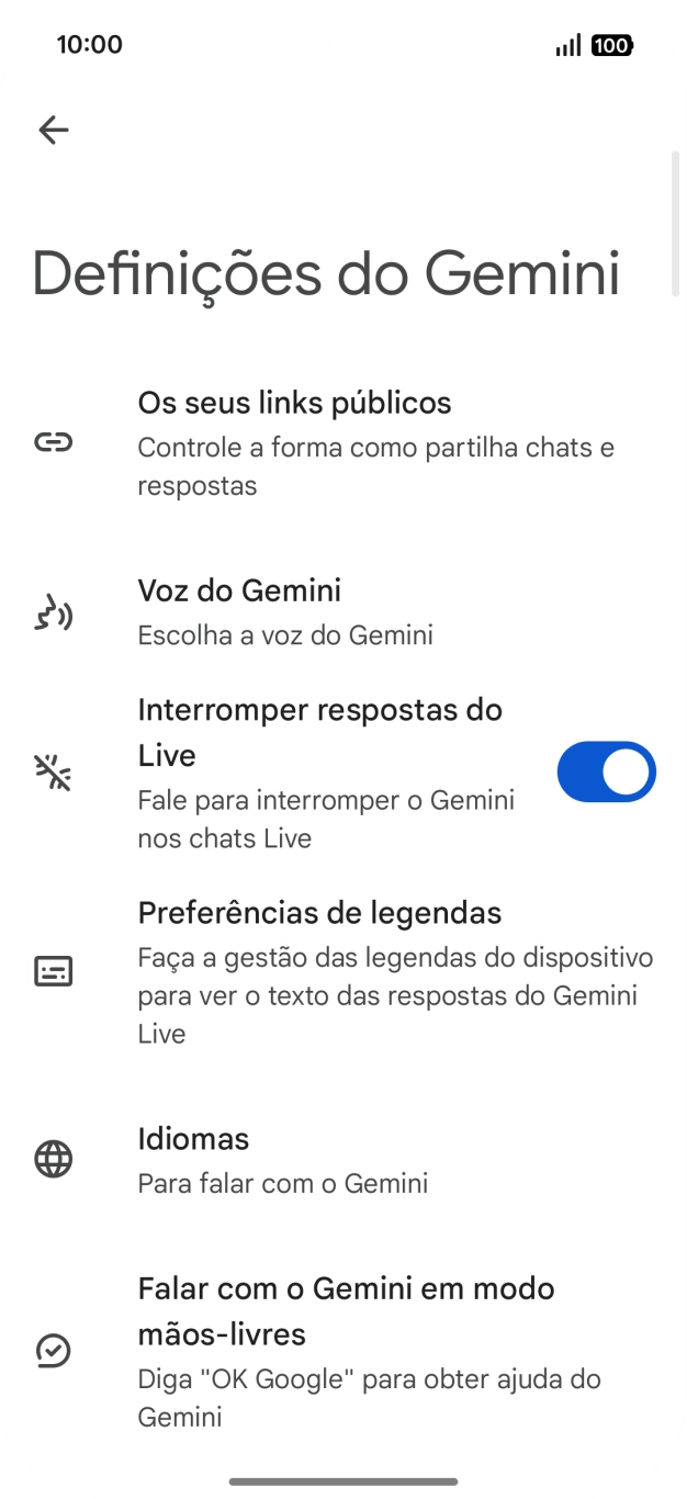Siga as indicações no ecrã para escolher as definições pretendidas.