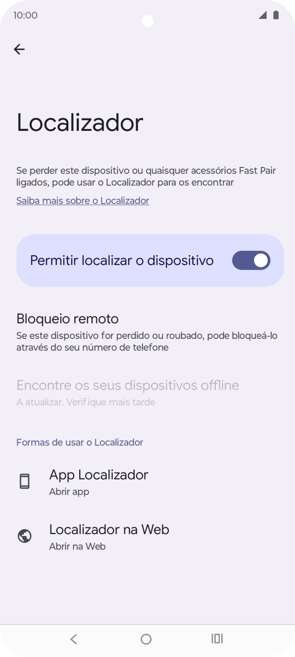 Prima a tecla de início para terminar e voltar ao ecrã inicial.