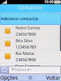 Escolha Adicionar contactos.