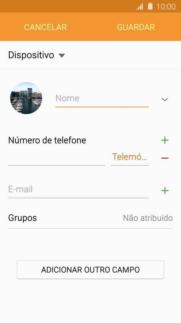 Prima Nome e introduza o nome pretendido.