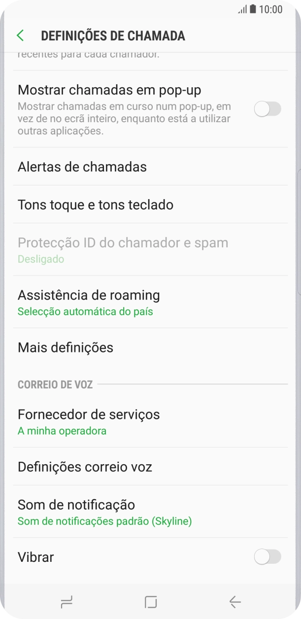 Prima Definições correio voz.