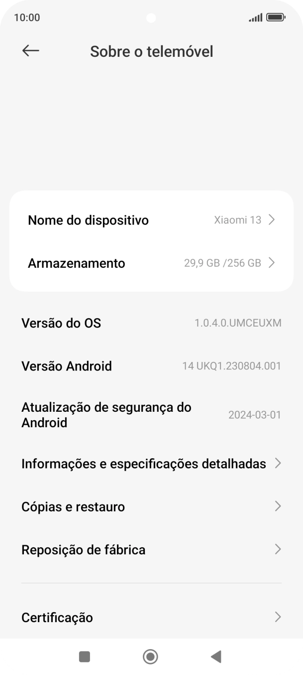 Prima Reposição de fábrica.
