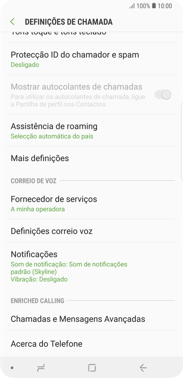 Prima Definições correio voz.