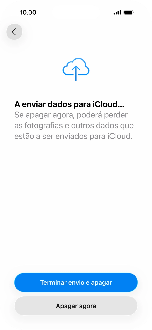 Prima Apagar agora.