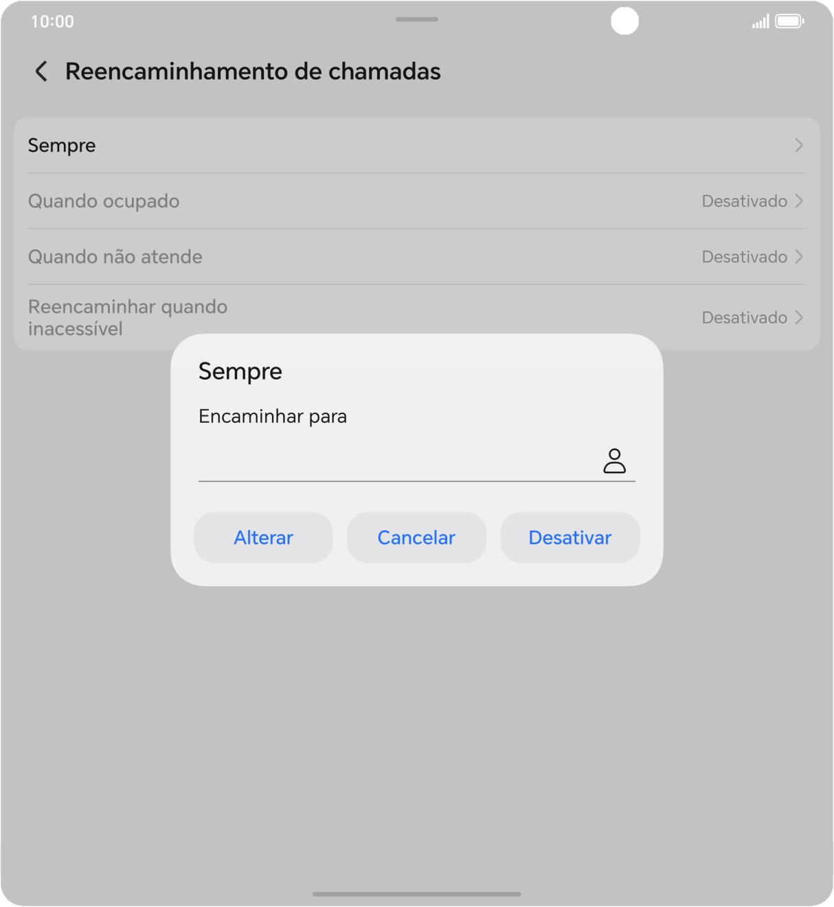 Prima Desativar.
