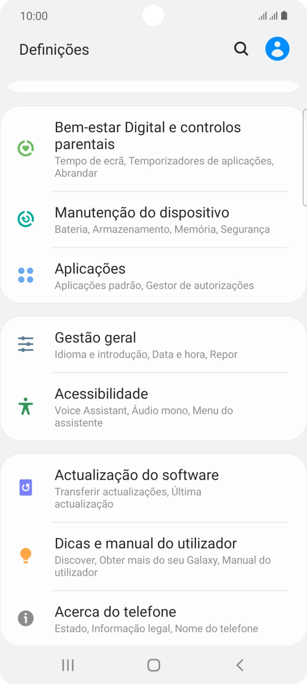 Prima Actualização do software.