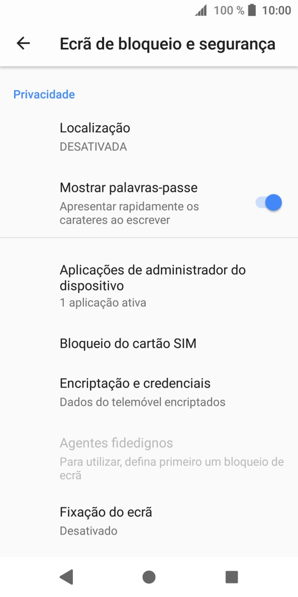 Prima Bloqueio do cartão SIM.