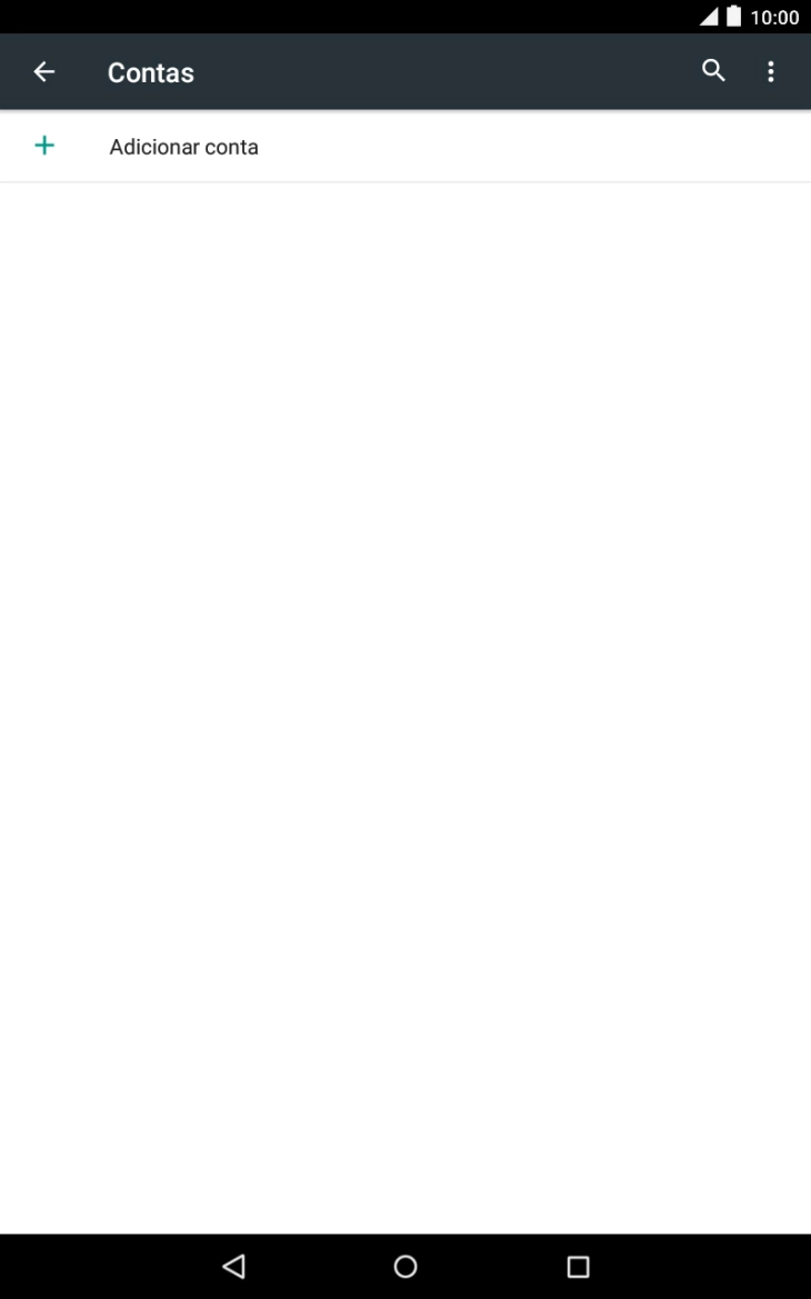 Prima Adicionar conta.