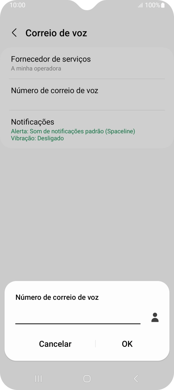Introduza 123 e prima OK.