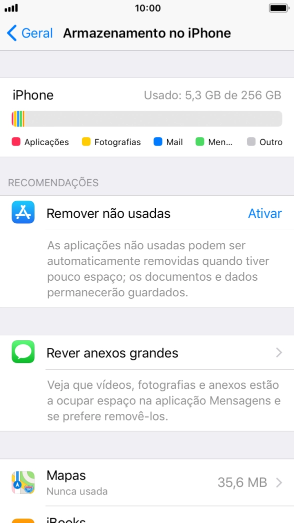 Prima a app pretendida.
