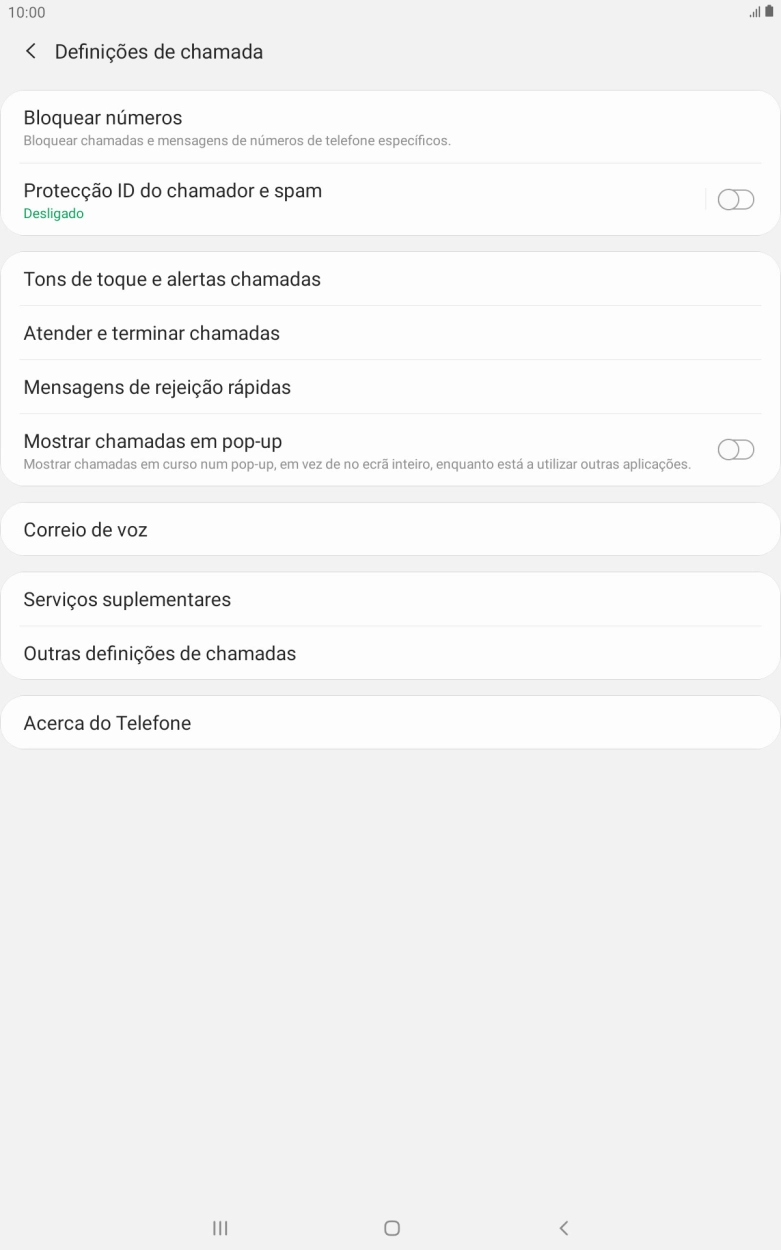Prima Correio de voz.