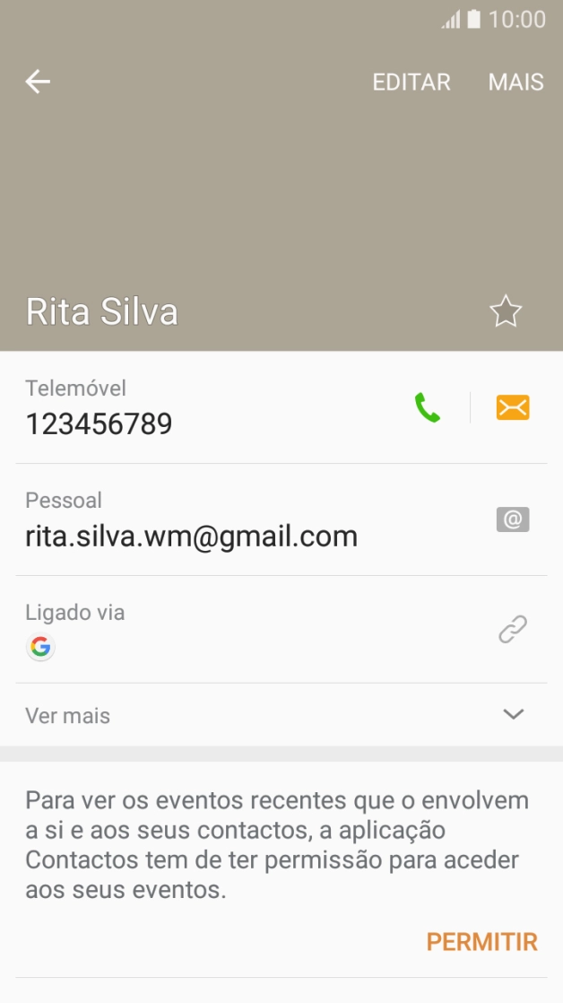Prima o número pretendido.
