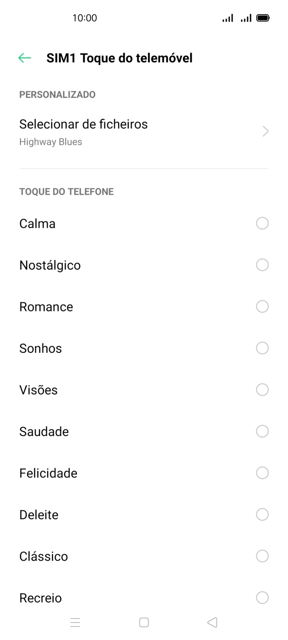 Prima a tecla de início para terminar e voltar ao ecrã inicial.