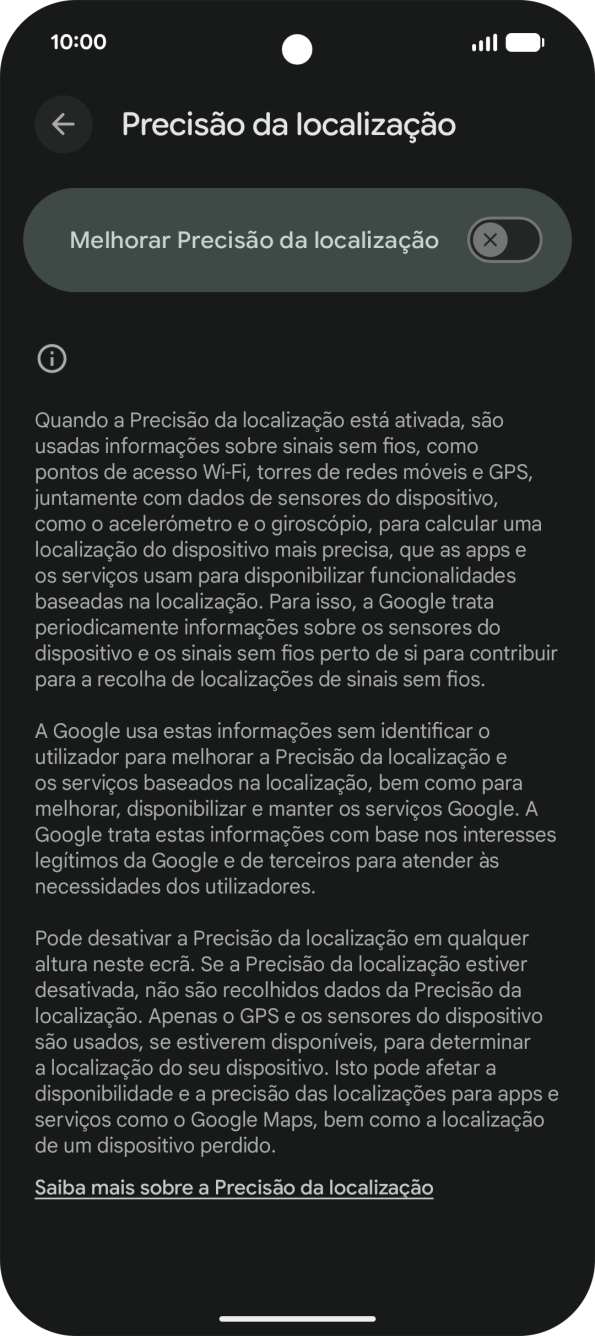 Se premir o indicador junto a 