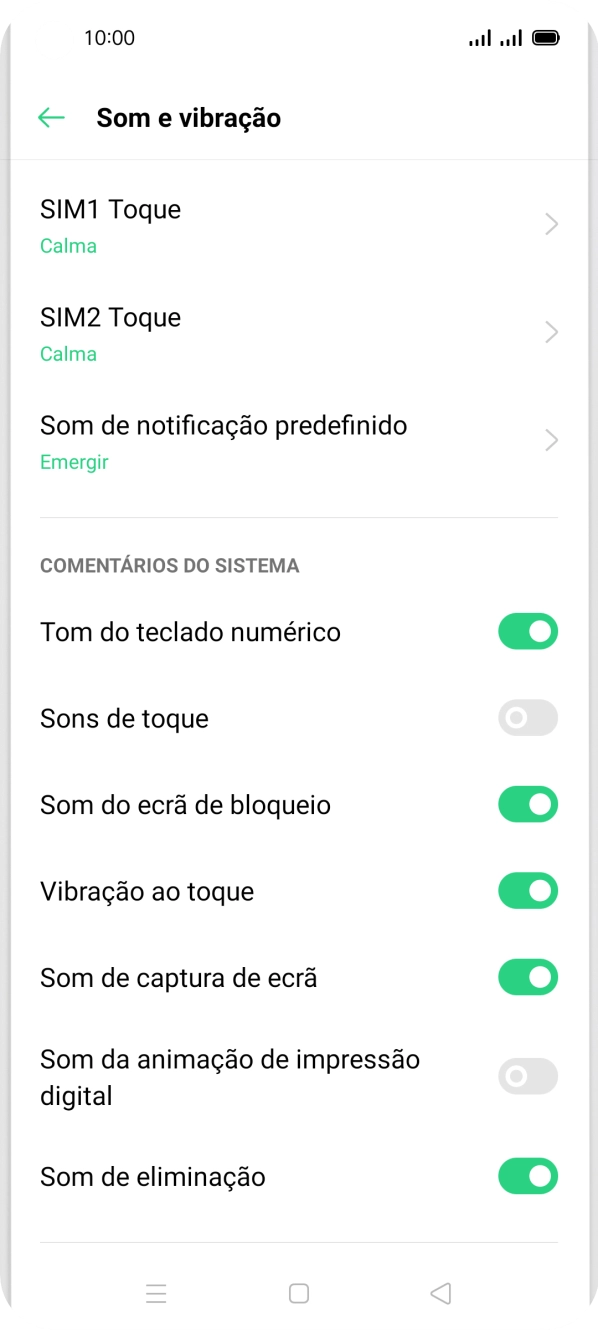 Prima ‹SIM› Toque.