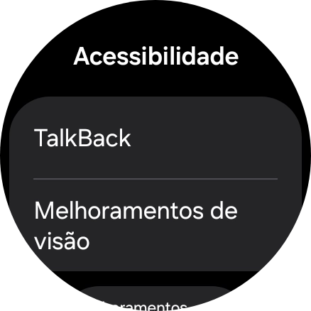 Prima TalkBack e siga as indicações no ecrã para ativar ou desativar a função.
