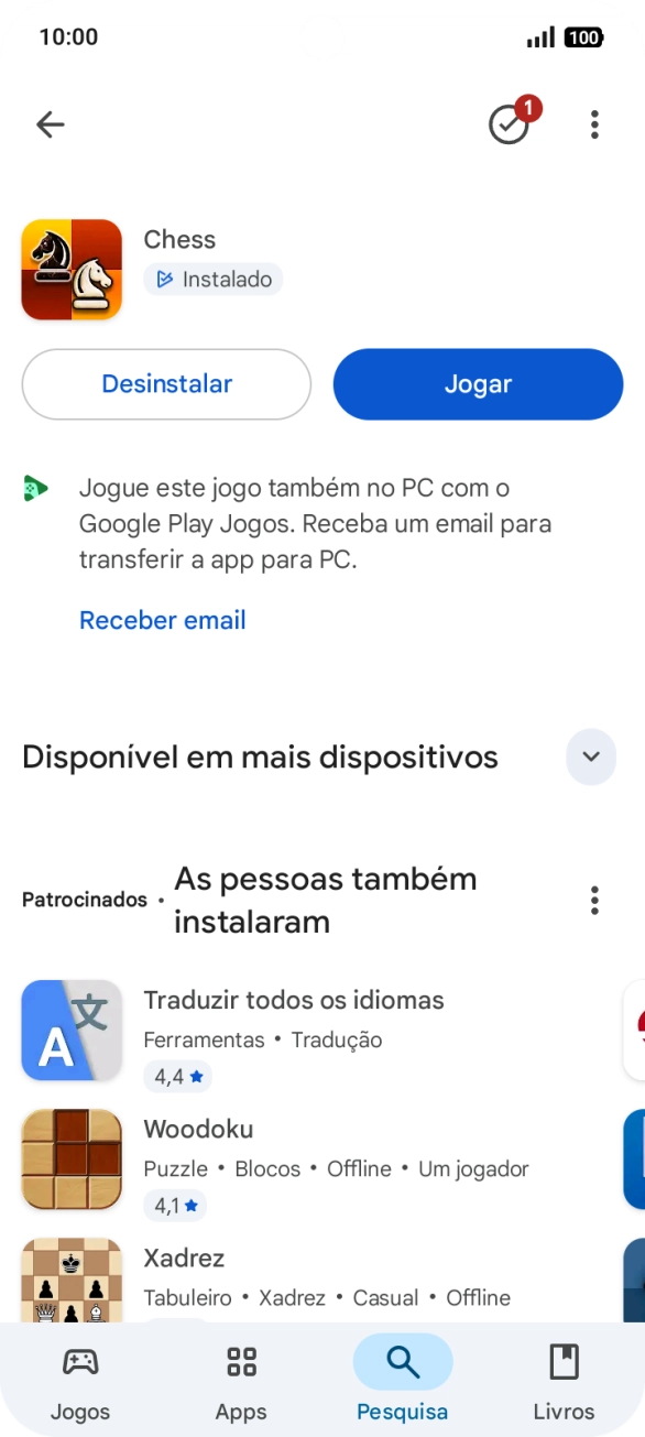 Para voltar ao ecrã inicial, deslize o dedo de baixo para cima a partir da base do ecrã.