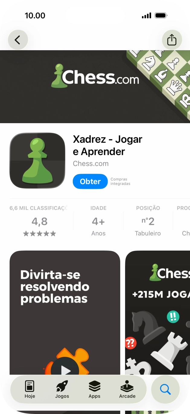 Prima Obter e siga as indicações no ecrã para instalar a app.