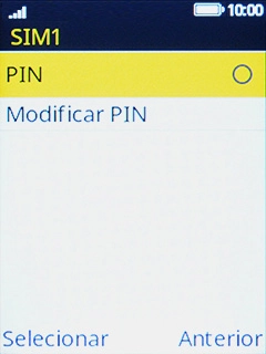 Escolha PIN.