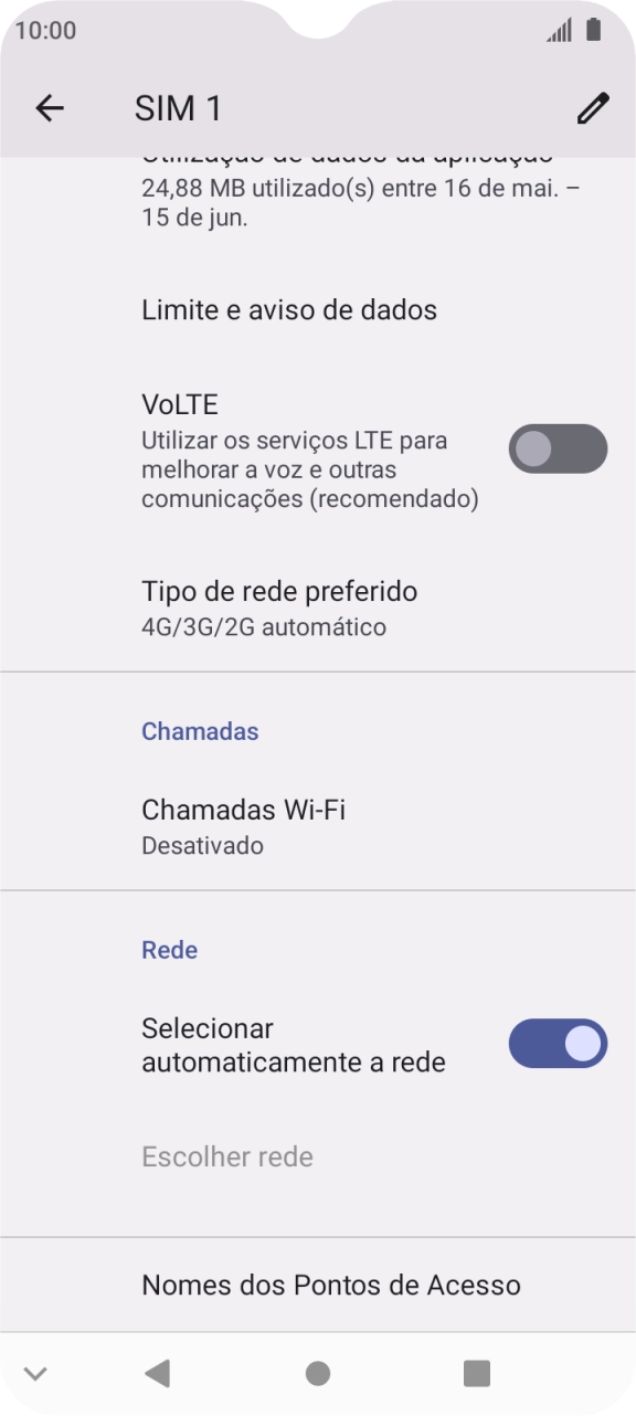 Prima Nomes dos Pontos de Acesso.