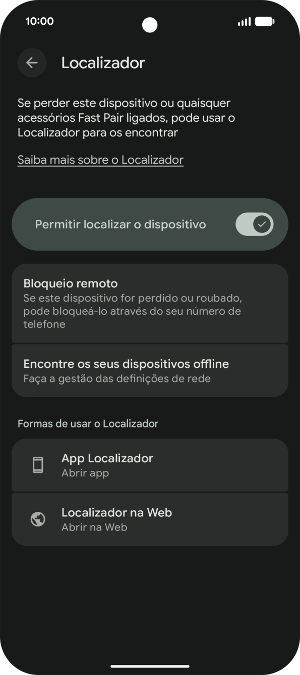 Para voltar ao ecrã inicial, deslize o dedo de baixo para cima a partir da base do ecrã.