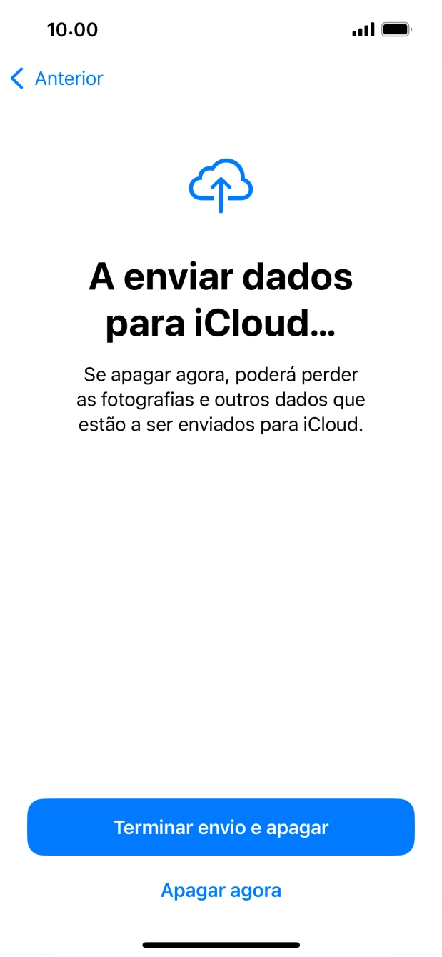 Prima Apagar agora.