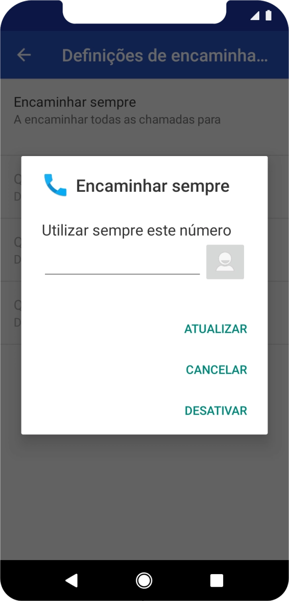 Prima DESATIVAR.