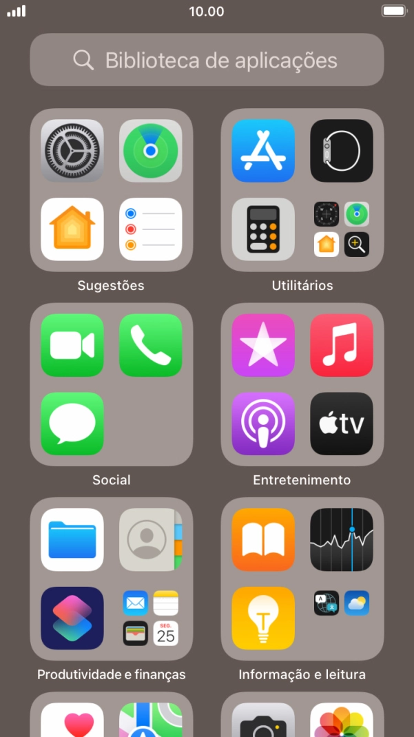 Prima a app pretendida.
