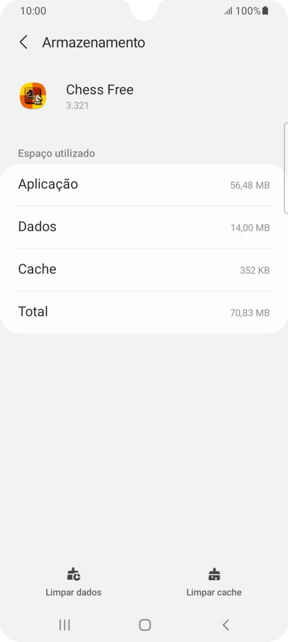 Prima Limpar cache.