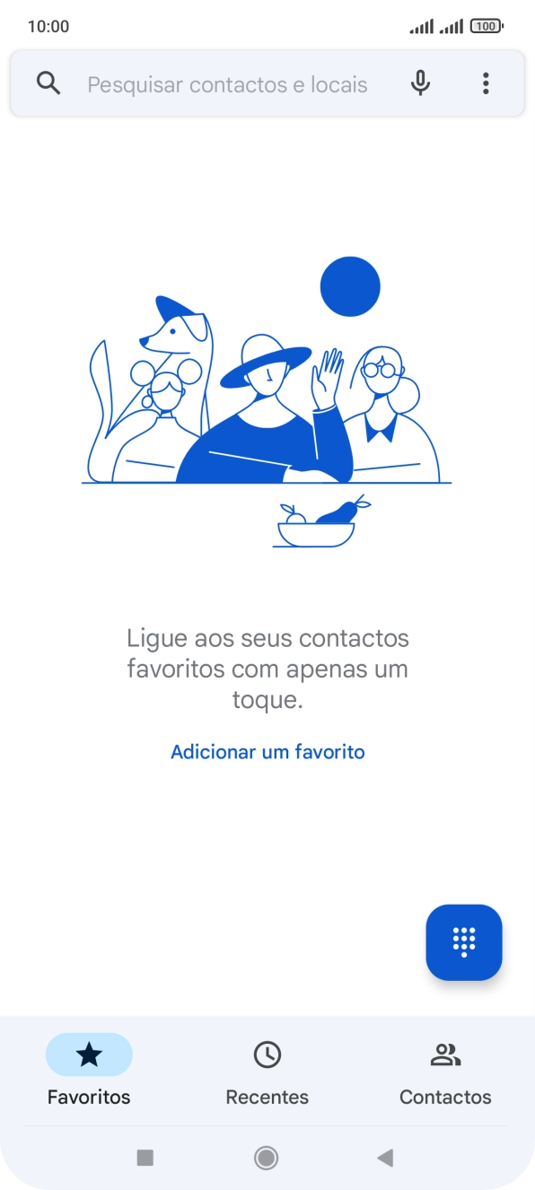 Prima o ícone de menu.