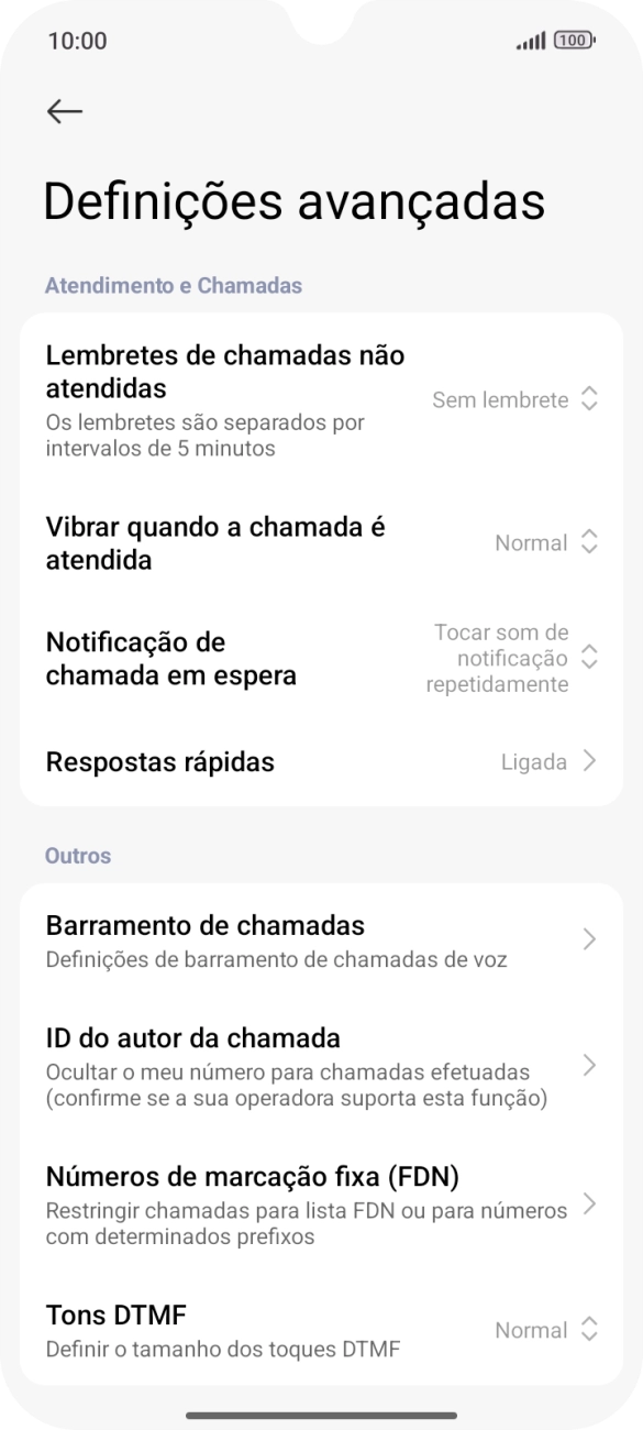 Prima ID do autor da chamada.