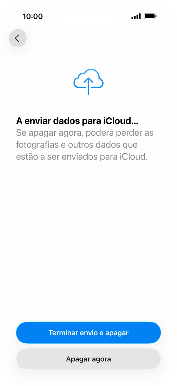 Prima Apagar agora.