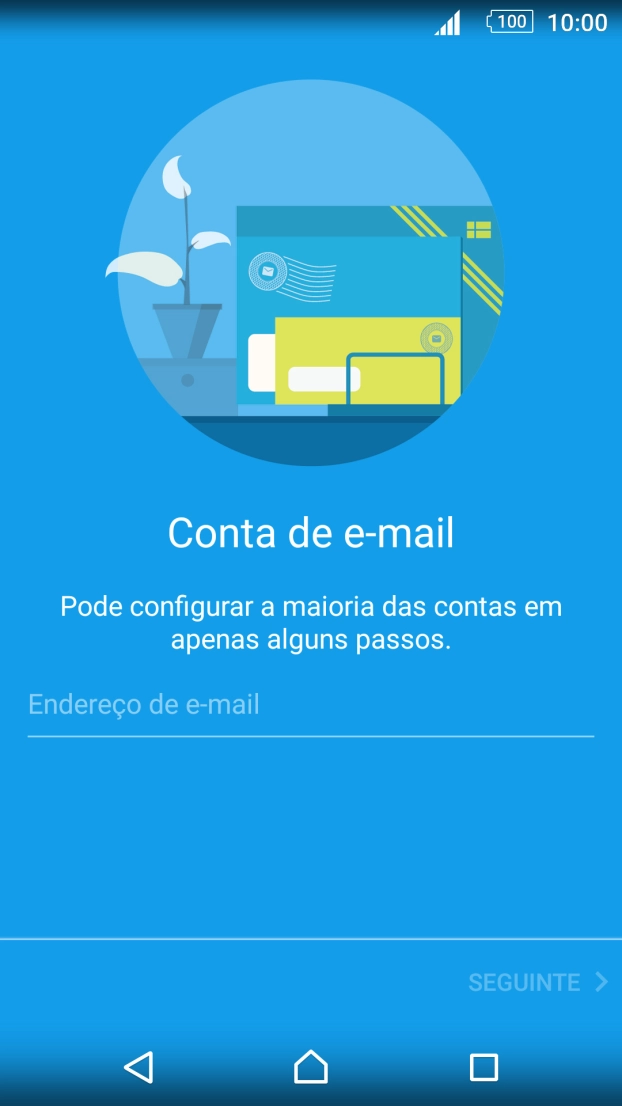 Prima Endereço de e-mail e introduza o seu endereço de e-mail.