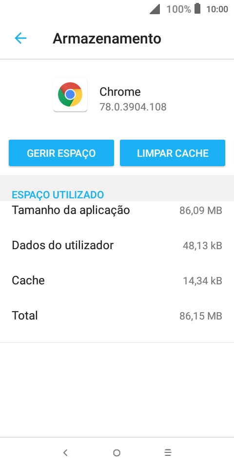 Prima LIMPAR CACHE.
