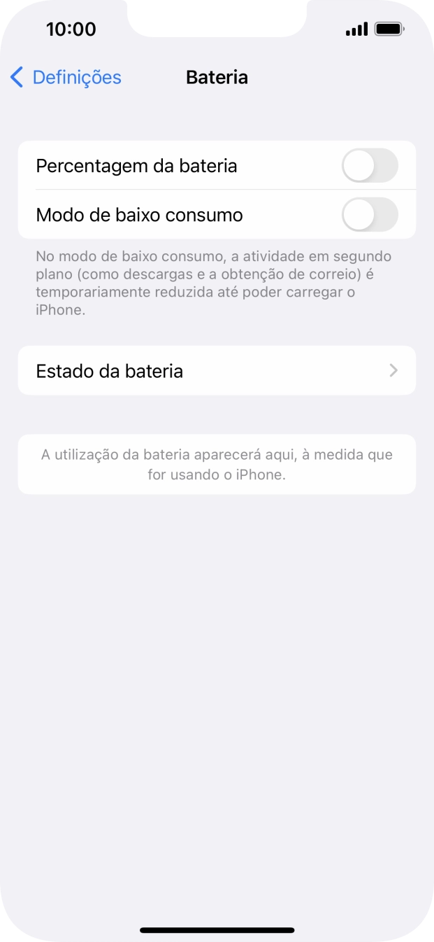 Prima Estado da bateria.
