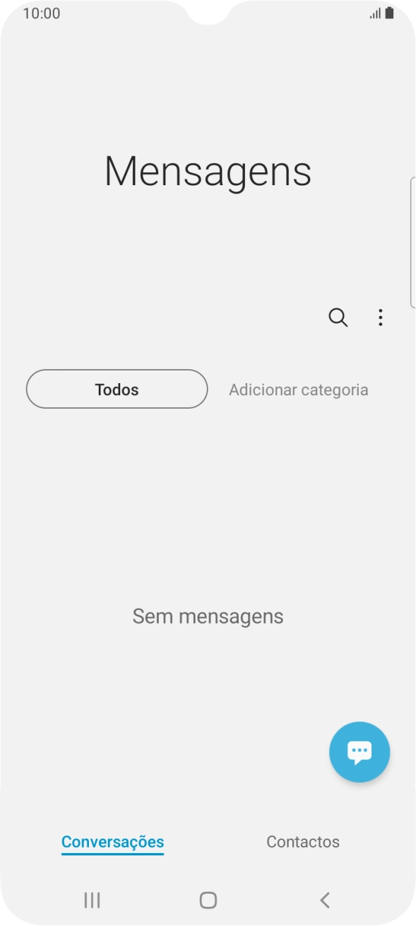 Prima o ícone de nova mensagem.