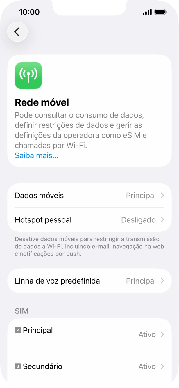 Para voltar ao ecrã inicial, deslize o dedo de baixo para cima a partir da base do ecrã.