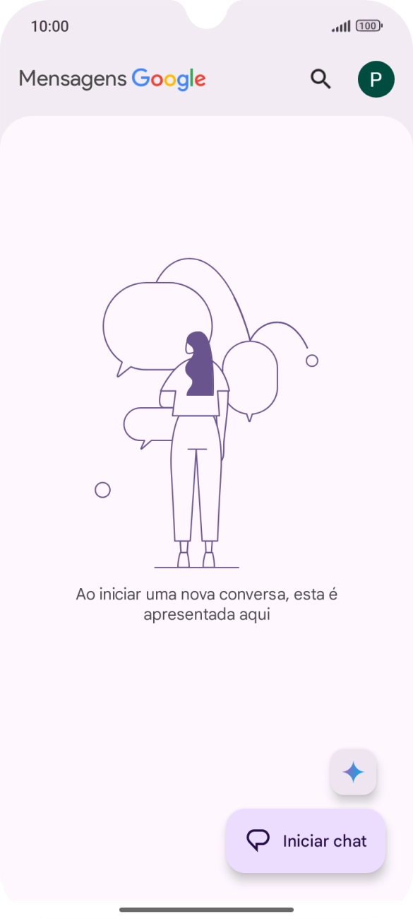 Prima o ícone de perfil.