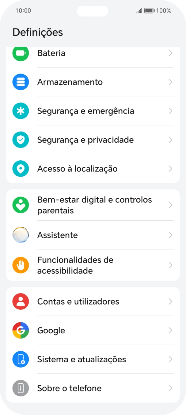 Prima Contas e utilizadores.