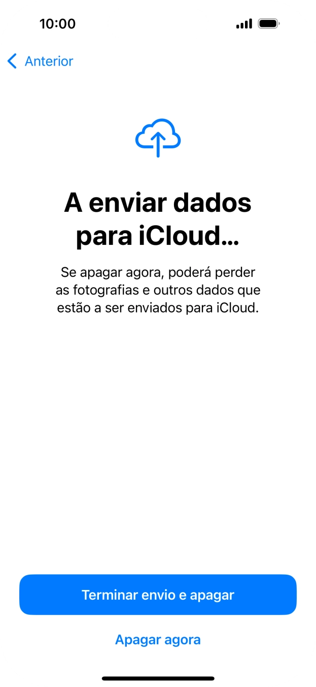 Prima Apagar agora.