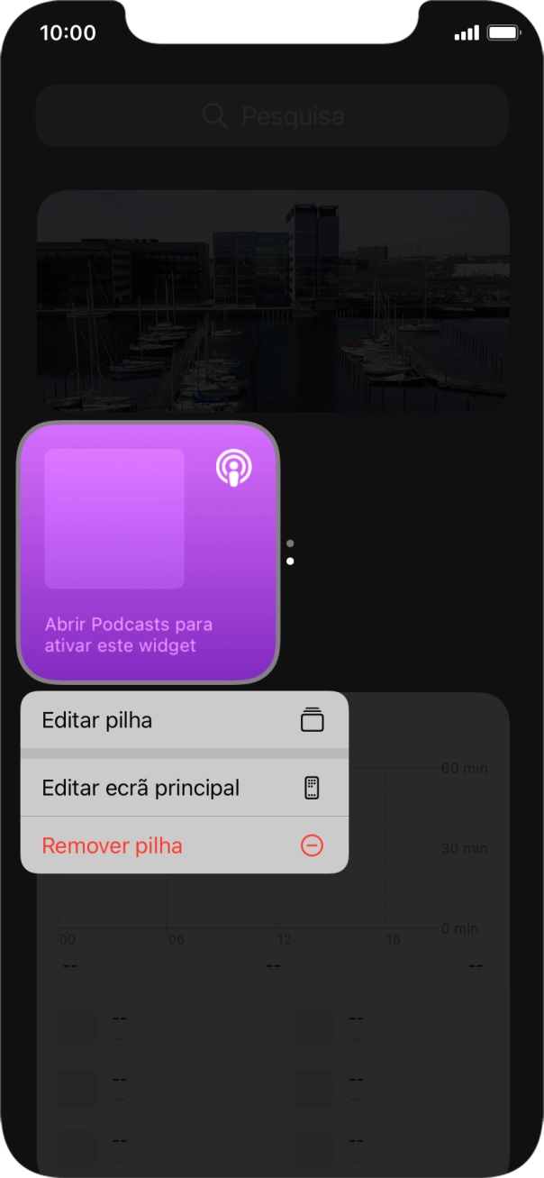 Prima Editar pilha.