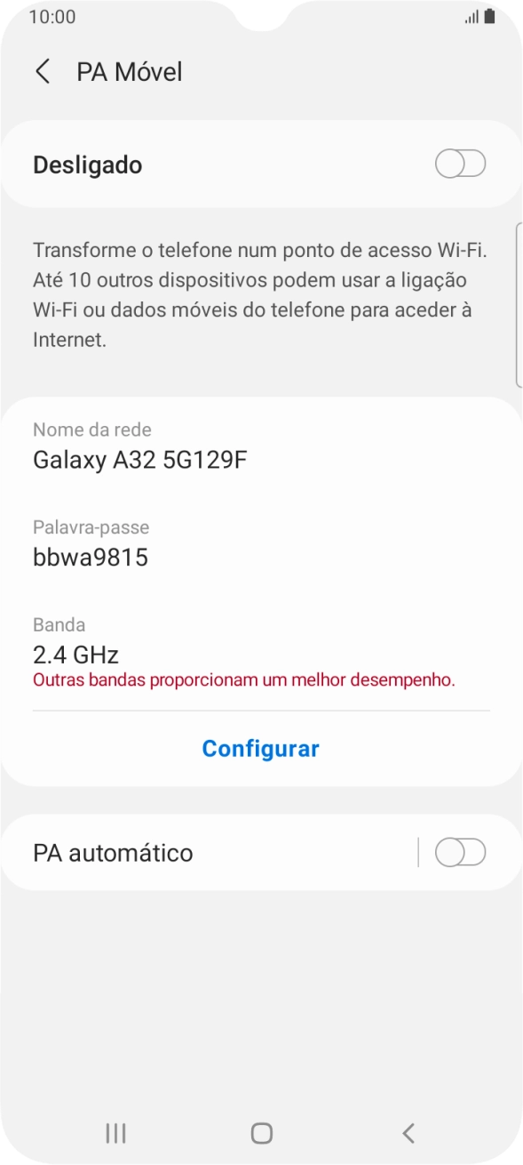 Prima Configurar.