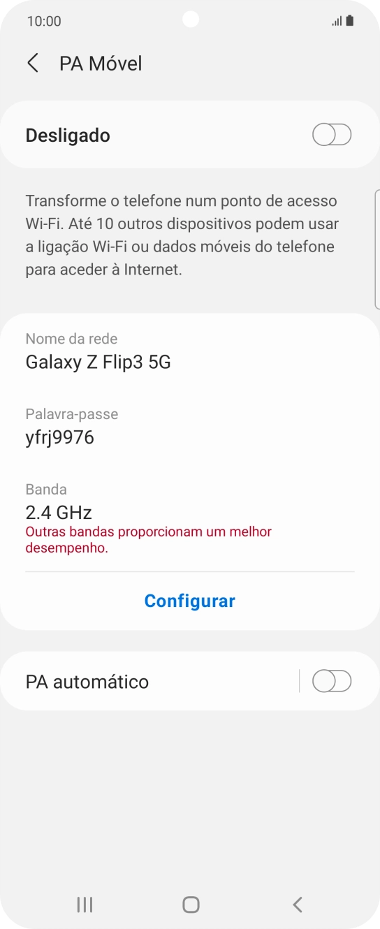 Prima Configurar.