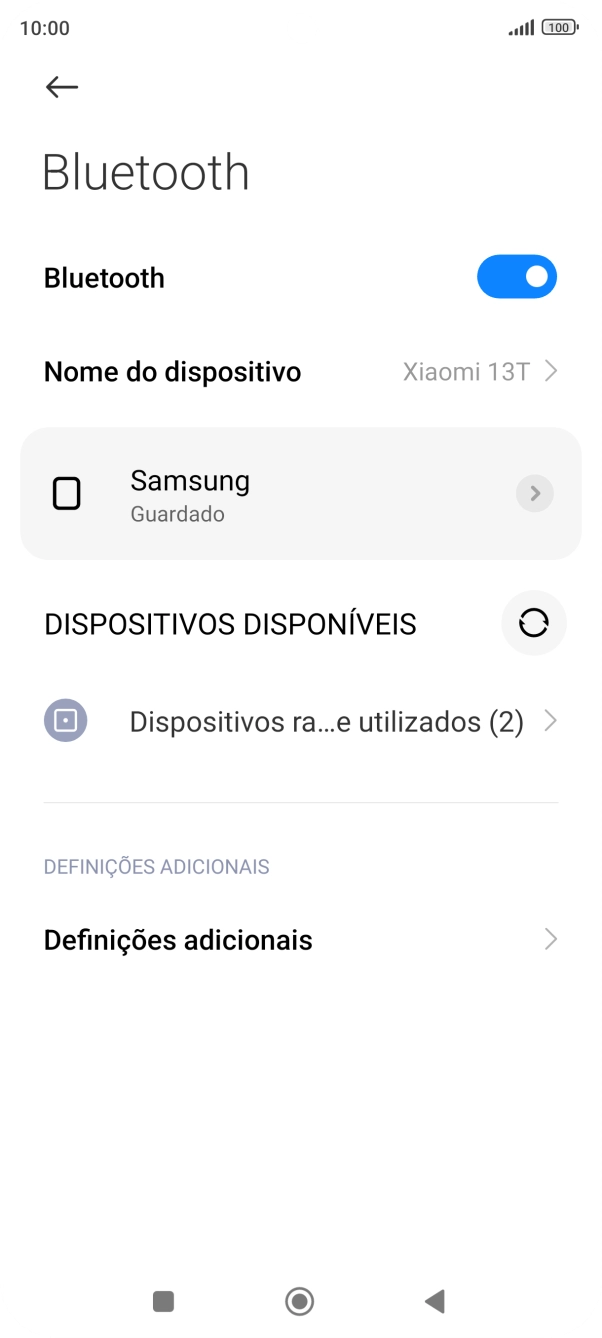 Prima a tecla de início para terminar e voltar ao ecrã inicial.