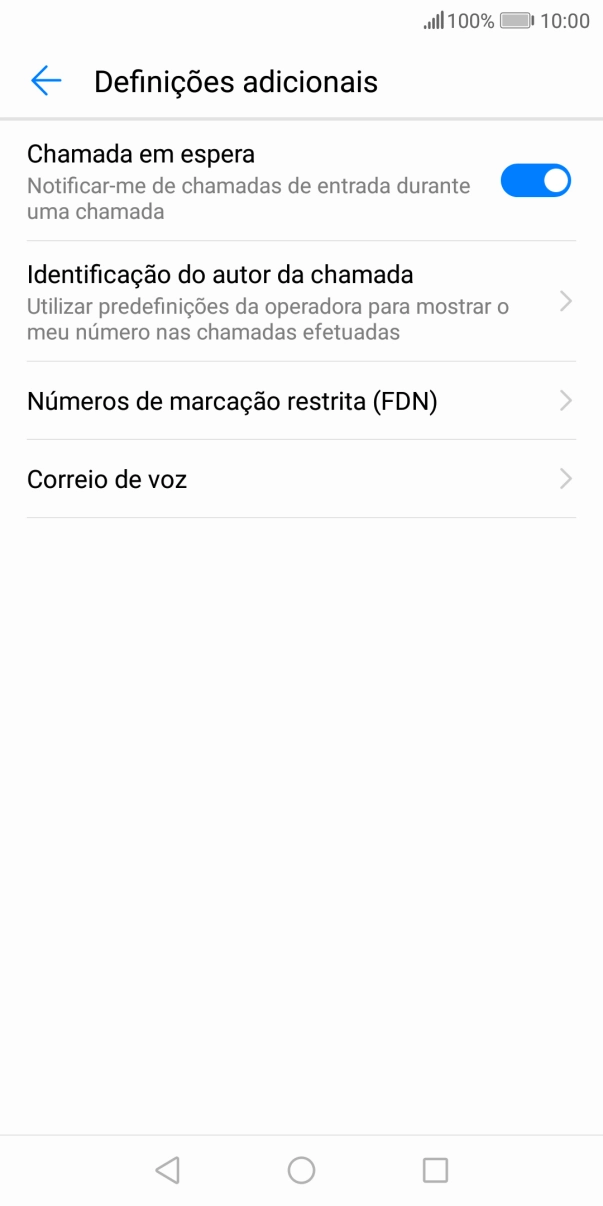 Prima Correio de voz.