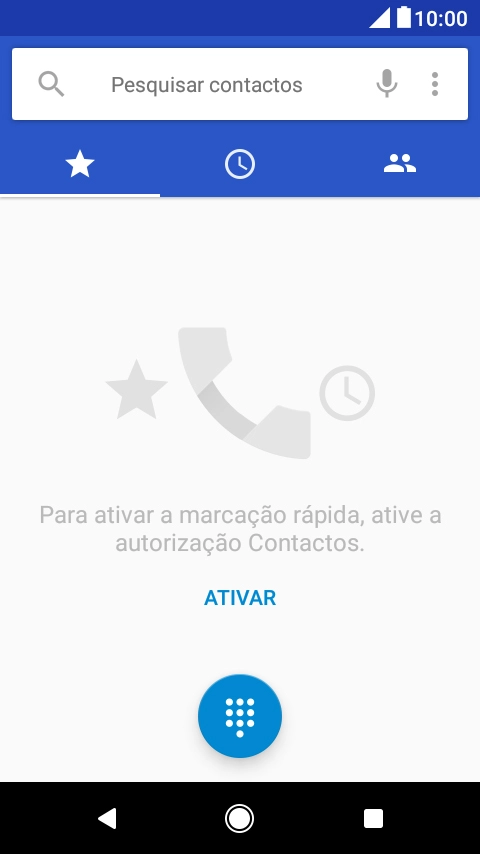 Prima o ícone de menu.